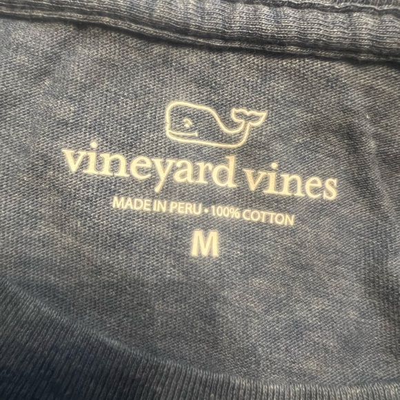 Vineyard Vines Men’s Blue Long Sleeve Pocket T Shirt Size  M Medium Snowboarding - Picture 8 of 9